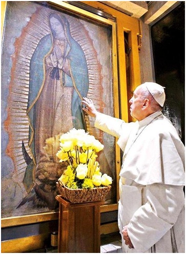 Oración Papa Francisco a la virgen de Guadalupe en México