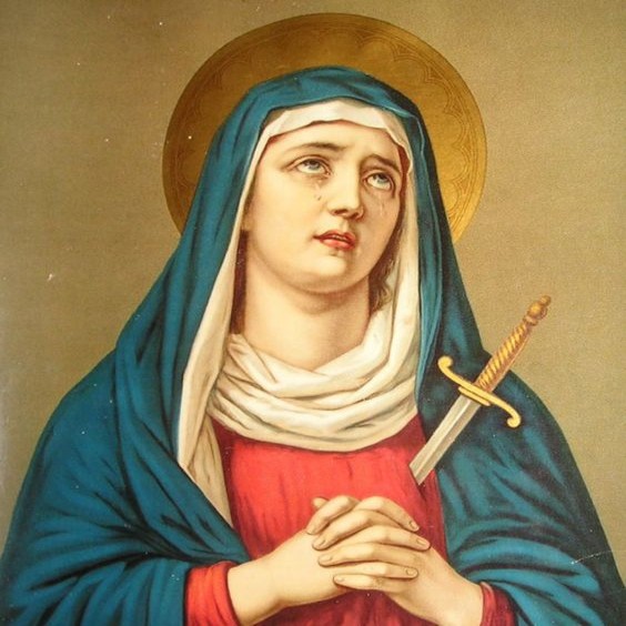 Hermosa devoción de los siete dolores de la virgen María