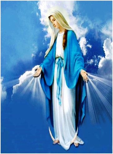 Fiesta en el cielo y la tierra alégrate María asunta en cuerpo y alma